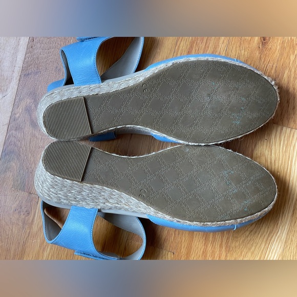 Vionic Loika Leather Cap Toe Espadrille Wedge Size 10 - Picture 10 of 12